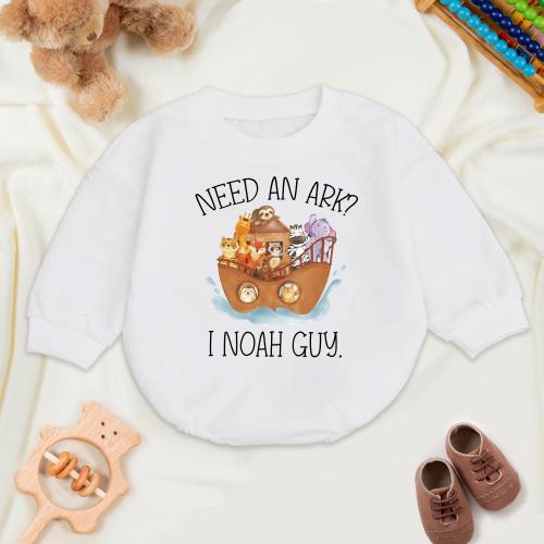 Need An Ark? I Noah Guy Baby Romper, Funny Baby Romper, Cute Baby Shower Gift, Gender Reveal Outfit, Newborn Clothes, Christian Baby Gift
