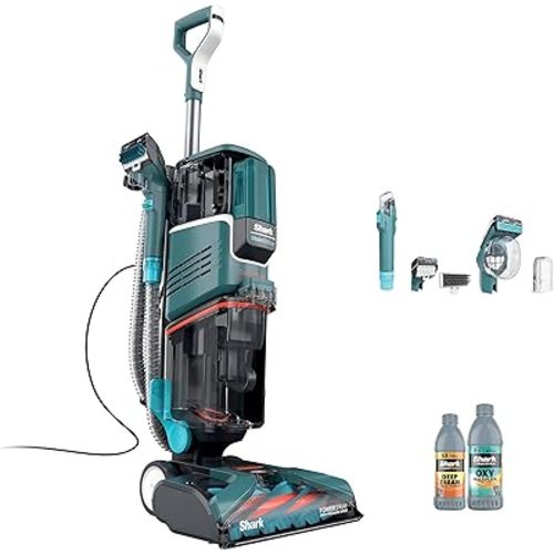 Shark R-EX205 CarpetXpert Carpet, Area Rug & Upholstery Cleaner with StainStriker, Built-in Spot & Stain Cleaner, Teal - Certified , EX200 Series (Renewed)