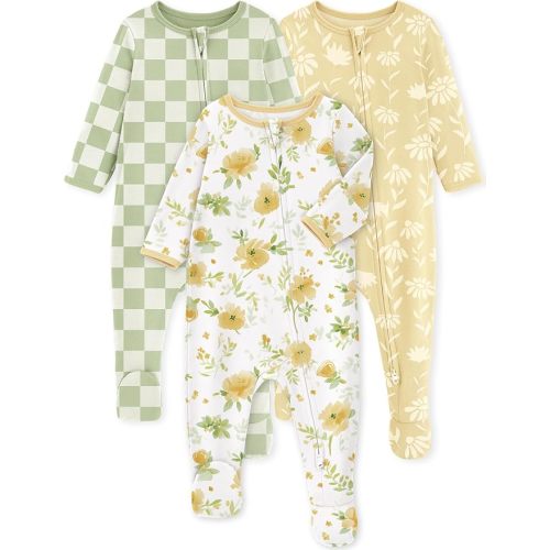 Yoofoss Baby Pajamas 100% Organic Cotton Baby Sleepers (Newborn)
