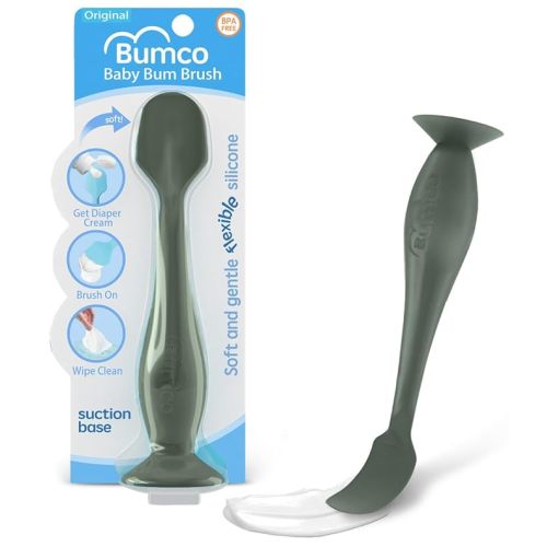 Bumco Diaper Cream Spatula - BPA-Free Diaper Bag Essentials, Soft Butt Spatula Baby, Mom-Invented Butt Paste Spatula, Bumco Diaper Cream Spatula, Flexible Diaper Cream Applicator, Bumco Baby Bum Brush