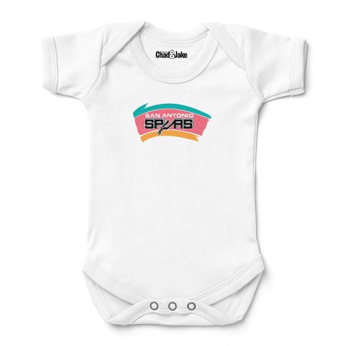 Newborn & Infant San Antonio Spurs Chad & Jake White Hardwood Classic Bodysuit