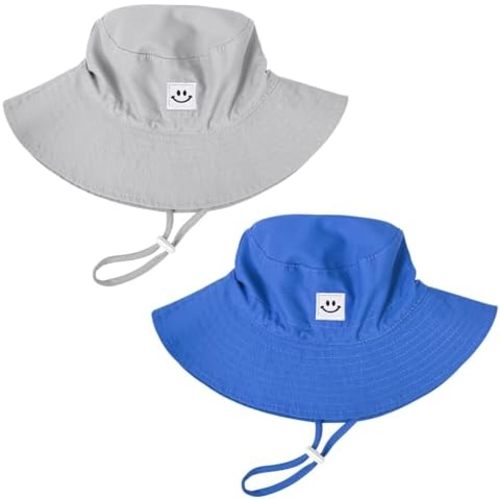 Baby Toddler Sun Hat,Kids Summer UPF 50+ Foldable Beach Bucket Hat for Boys Girls Children
