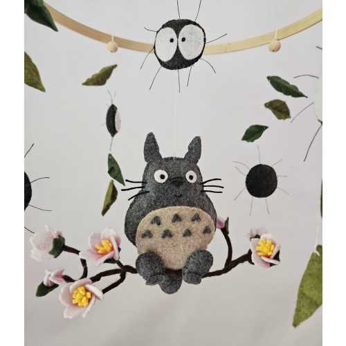My Neighbour Totoro Baby mobile / Wall decoration / Flowers / Felt