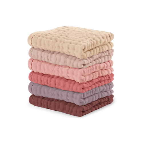 Muslin Washcloths - Pack of 6