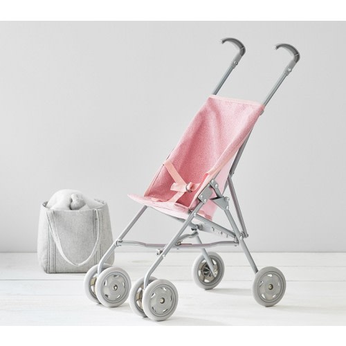 Pink Glitter Umbrella Doll Stroller