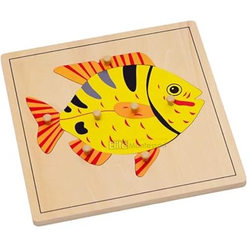 Elite Montessori Fish Puzzle Preschool Learning Material