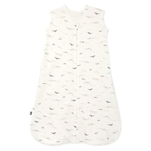 HALO SleepSack, 100% Cotton Wearable Blanket, Swaddle Transition Sleeping Bag, TOG 0.5, Ocean Life, Medium, 6-12 Months