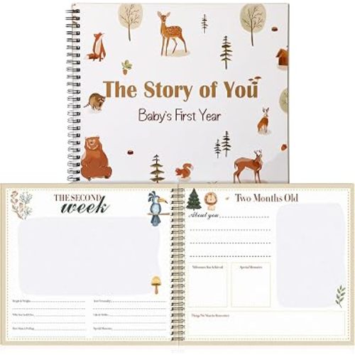 Motiskyy 32 Page The Story of You Baby Memory Keepsake Book with 8 Pocket