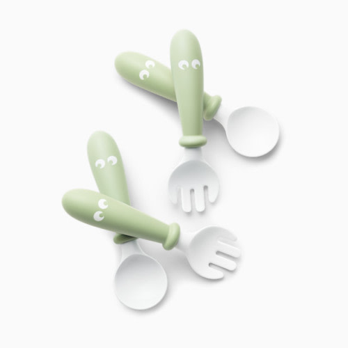 Baby Spoon and Fork (4 Pack) - Powder Green