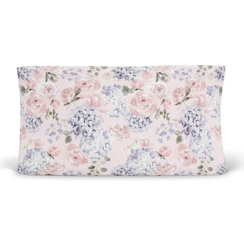Henlee's Hydrangea Changing Pad Cover