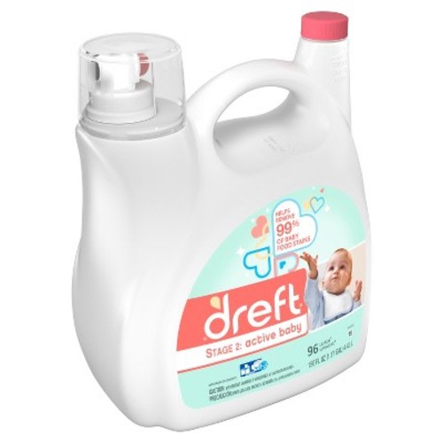Dreft Active Baby Liquid Laundry Detergent, Size: 150 fl oz