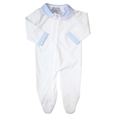 Cameron Monogram White Zip Up Gingham Loungewear – The Bella Bean