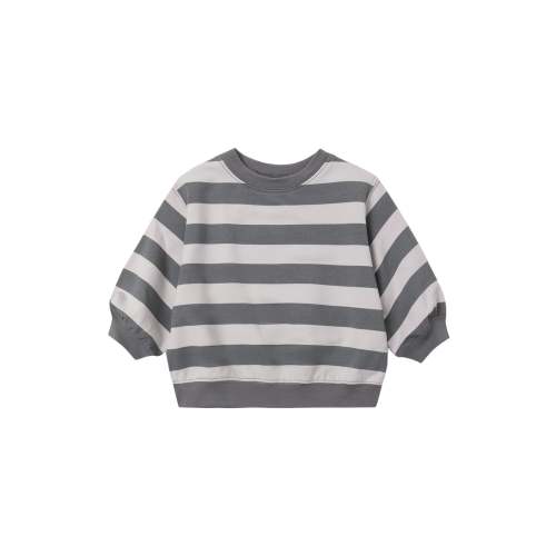 Quincy Mae - Oversized Crew Sweatshirt - Midnight Stripe