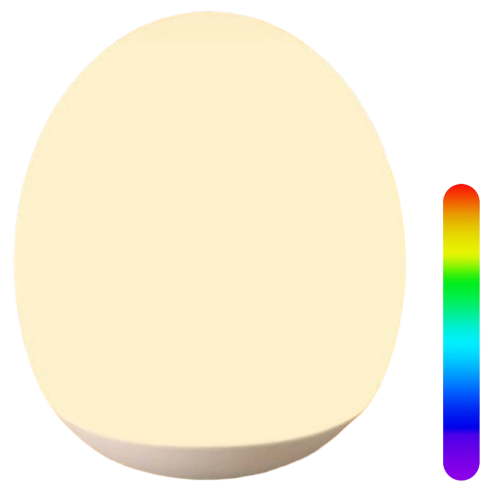 Egg Night Light, BPA-Free Silicone Touch Lamp with 7 RGB Colors, Dimmable Rechargeable Nursery Light for Sleep, Portable Bedside Nightlight