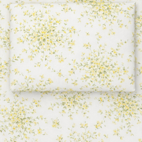 Natalie Yellow Crib Sheet