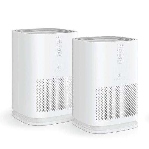 Medify MA-14 Air Purifier with True HEPA H13 Filter 428 ft² per Hour for Smoke, Odors, Pollen | Removal to 0.1 Microns White, 2-Pack