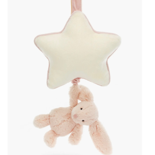 Jellycat Bashful Bunny Musical Pull 12-Inch Plushie