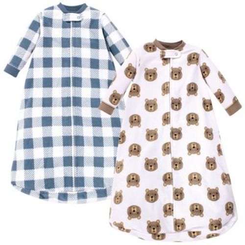 Hudson Baby Infant Boy Long-Sleeve Fleece Sleeping Bag, Little Bear, 0-9 Months