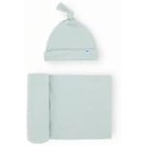 Little Unicorn Premium Stretch Knit Swaddle & Hat Set | Ultra-Soft with Optimal Stretch for Newborns | Giftable Set (Frost Green)