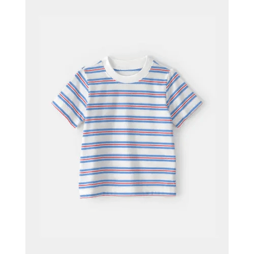 Baby Striped T-Shirt - Red/White/Blue, 12M