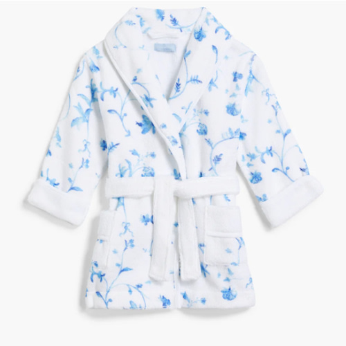 The Baby Hotel Robe - Blue Botanical