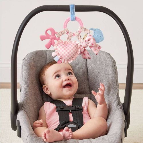 Itzy Ritzy Bitzy Busy Ring Teething Activity Toy - Bows & Hearts