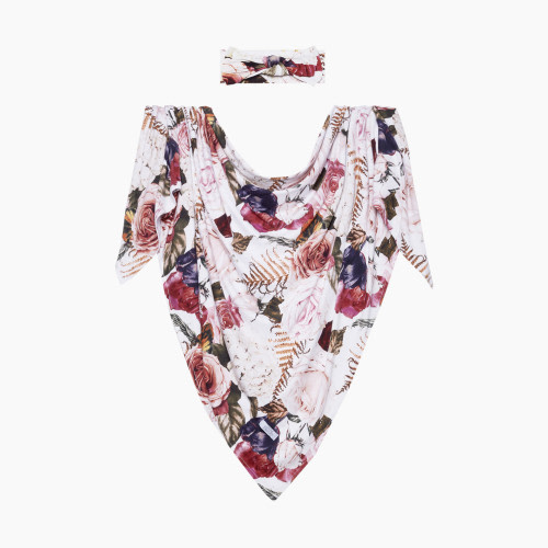 Posh Peanut Swaddle Gift Set - Black Rose