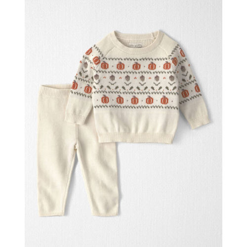 Baby 2-Piece Organic Cotton Sweater Knit Top & Pant Set - Little Planet | Carter's