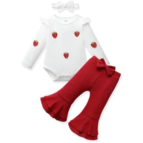 Vibebox Baby Girl Clothes Fall Winter Coming Home Outfits Preemie-12 Months