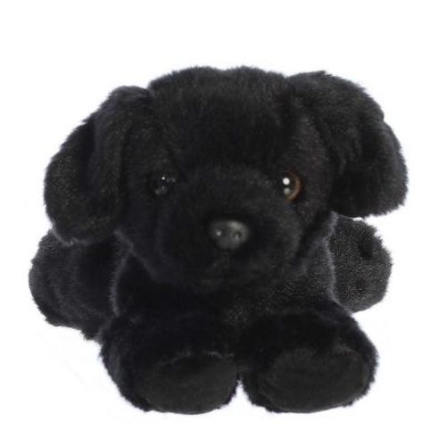 Aurora Mini Flopsie 8" Blackie Black Labrador Black Stuffed Animal