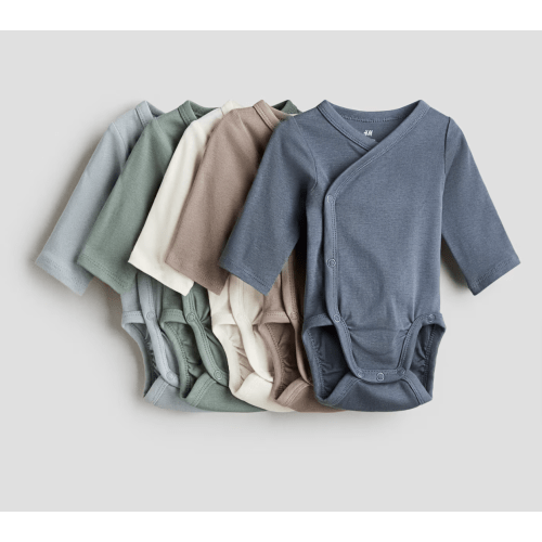 5-pack Wrapover Bodysuits