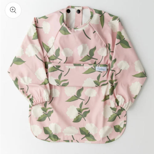The Grayson Long Sleeve Bib - Hydrangeas – Calla and Friends