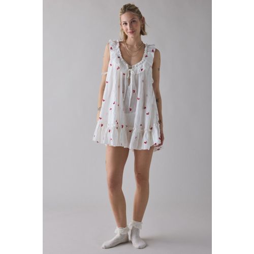 Out From Under Lover Letters Ruffle Trim Babydoll Sleep Dress