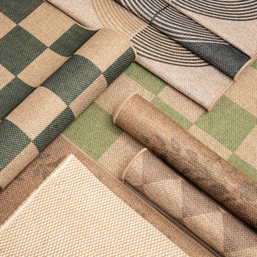 Chloe Boho Insect Botanical Floral Green Runner Rug - Lahome