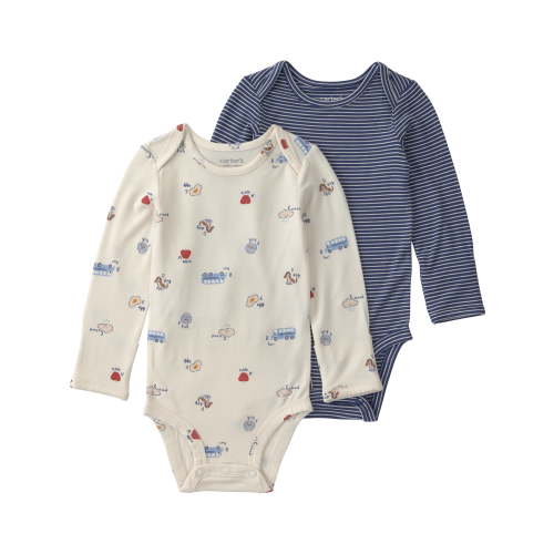 Carter's Child of Mine Baby ComfySoft Bodysuit, 2-Pack, Sizes Preemie-18 Months