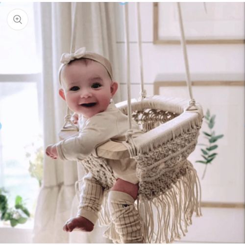 Macrame Baby Swing | 100% Organic Cotton | Finn + Emma