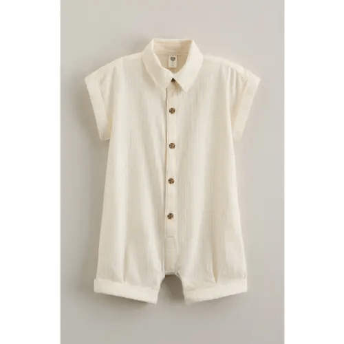 Stripe Cotton Romper