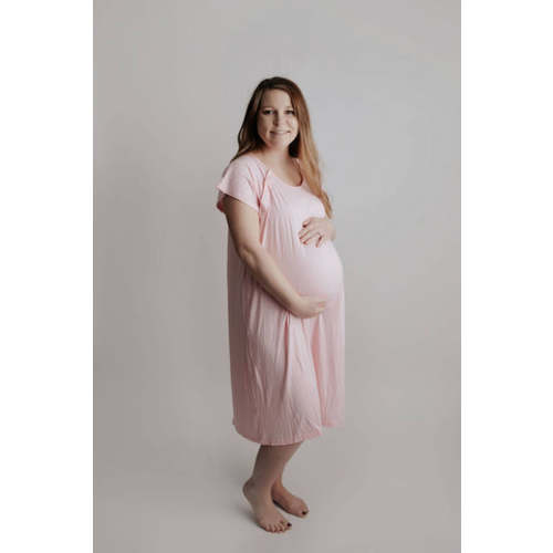 Light Pink Mommy Labor and Delivery/ Nursing Gown