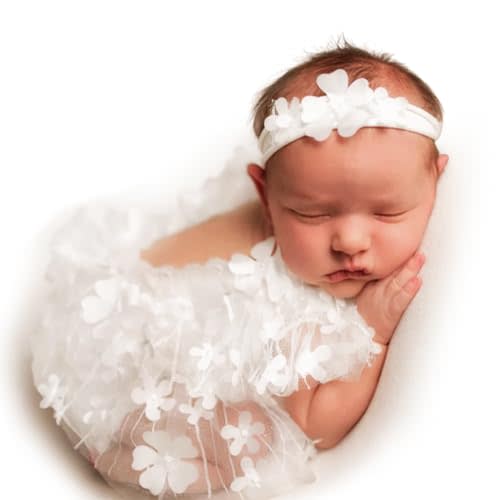 Newborn Photography Props Outfit For Girls,Newborn Posing Props,Newborn Lace Romper Princess Baby Newborn Dress