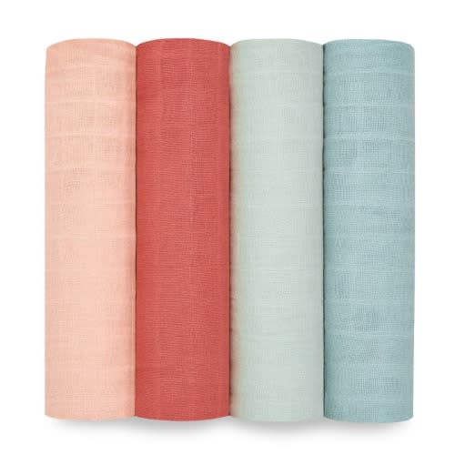 aden + anais | Mother Earth Organic Muslin Swaddle Blanket 4pk