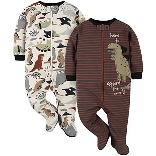 Gerber Baby Boys’ 2-Pack Sleep ‘N Play Pajamas