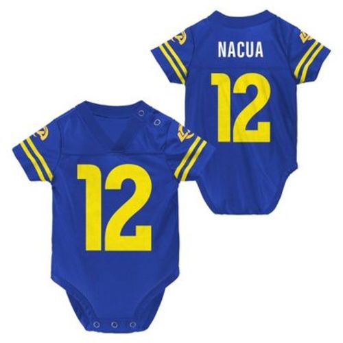 NFL Los Angeles Rams Boys' Puka Nacua Bodysuit Jersey - 12M