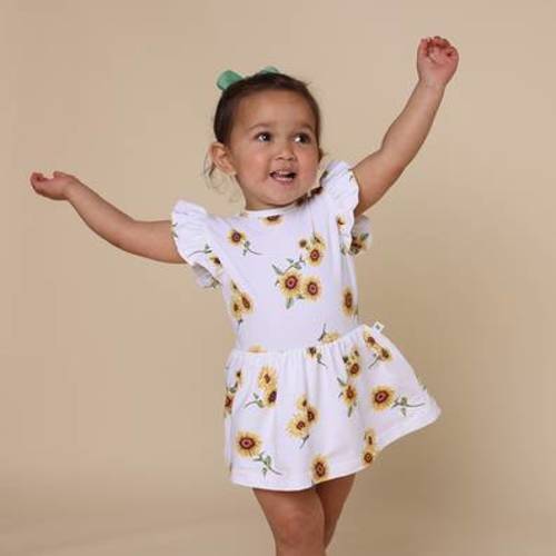 Butterfly Organic Baby Snuggle Sleepsuit Footie | Snuggle Hunny