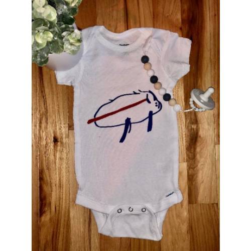 Custom "Bills Jersey" Onesie®/Bodysuit