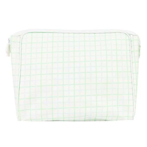 Blue and Green Windowpane Go Bag- Small