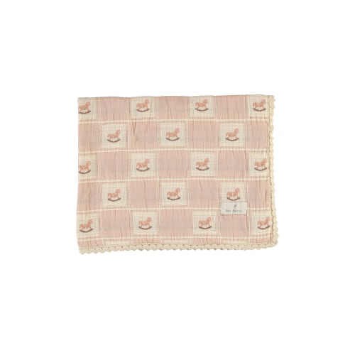 Bebe Organic - Rocking Horse Blanket (Mauve)