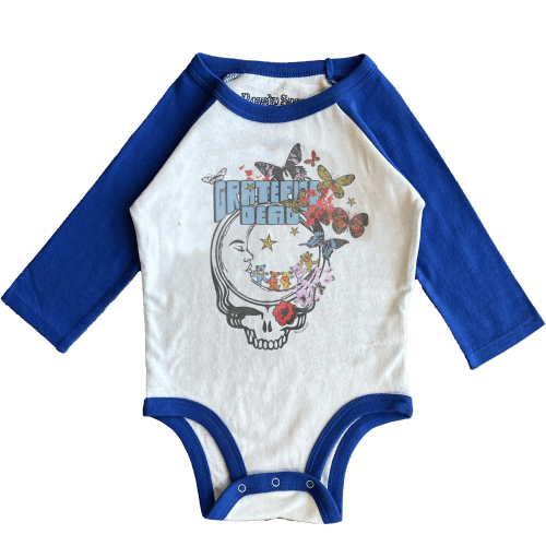 Grateful Dead - Moonlight Stealie Recycled Raglan Onesie