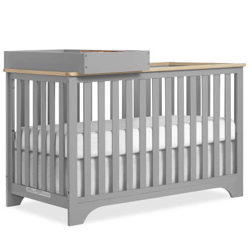 Dream On Me Orion 5-in-1 Convertible Crib with Removable Changing Tray, Pebble Grey Vintage - Walmart.ca