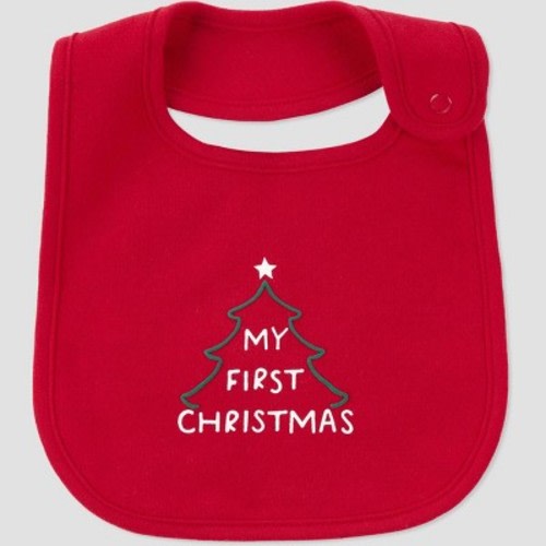 Carter's Just One You®️ Baby My First Christmas Bib - Red