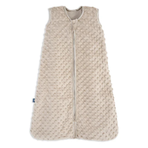 Fawn Grey Plushy Dot Velboa Wearable Baby Blanket | HALO